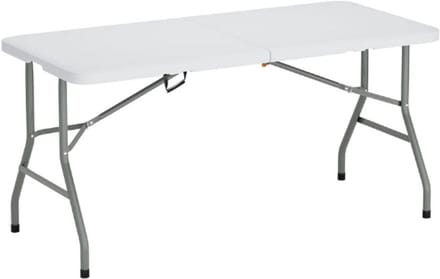 Thuys – Camping Picknick Party Tafel – Draagbare Klaptafel – 152 x 71 CM – Wit