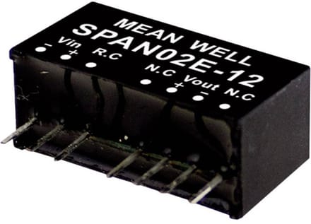 MEAN WELL SPAN02E-05 DC/DC-convertermodule 400 mA 2 W Aantal uitgangen: 1 x Inhoud 1 stuk(s)