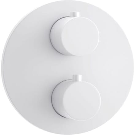Herzbach DEEP WHITE concealed thermostat round for 3 consumers 23.503055.1.07