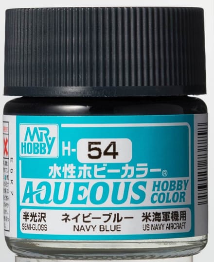 Gunze H-054 - Navy Blue Sg - Mr. Hobby Aqueous Modelbouwverf 10ml