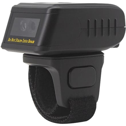Barcodescanner 1D/2D/QR Barcode Draagbare Vinger Handheld Draagbaar Ring Codelezer Ondersteuning voor zwart