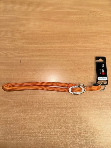 Wolters K2 slip halsband nylon 55cm x 13mm neon oranje
