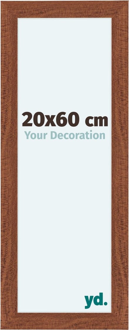 Your Decoration - Fotolijst 20x60 cm - MDF - Walnoot - Como