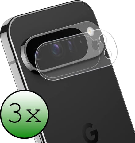 Camera Lens Protector - 3 Stuks Geschikt voor Google Pixel 9 Pro XL - Camera Screenprotector Beschermglas - Gehard Glas - Tempered Glass - Screen Protector