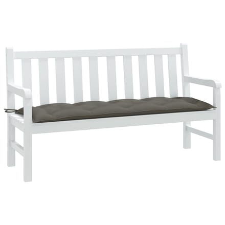 vidaXL - Tuinbankkussen - 150x50x7 - cm - stof - gemêleerd - donkergrijs