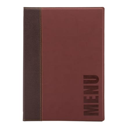 Securit® Menukaart | Menukaart map A4 Trendy - wijnrood