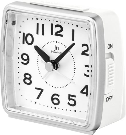 Just a minute | Wekker | Wit | Stil uurwerk