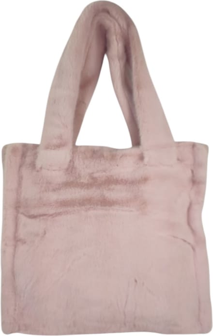 Qischa - Handtas - Tote bag - furry - roze