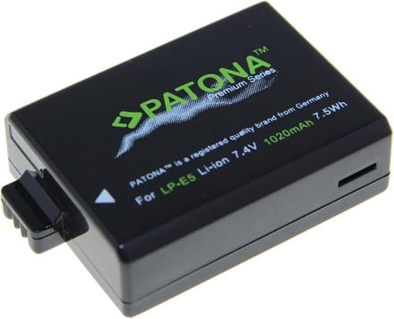 Canon LP-E5 accu Patona Premium 1020mAh