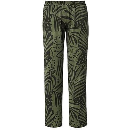 Broek bladprint Van Emilia Lay groen