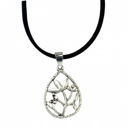 Ketting Zilverkleur takje 45 cm - Charme Bijoux