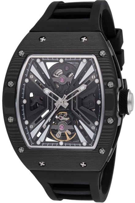 Invicta S1 Rally 49029 Heren Horloge - Automatisch Uurwerk - Roestvrij Staal met zwarte Wijzerplaat - 41mm
