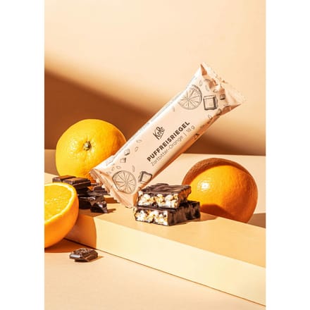 Gepofterijstreep met pure chocolade met sinaasappel 18 g
