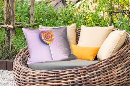 Buitenkussens - Tuin - Hart - Lolly - Snoep - 50x30 cm