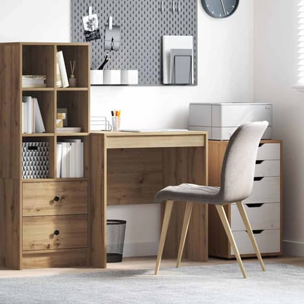 vidaXL - Bureau - Artisan - Eiken - 70 - x - 50 - x - 76 - cm