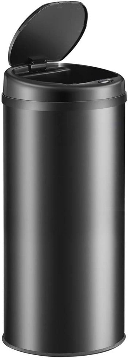 Automatische Prullenbak met Sensor 50L – Waterdichte Vuilnisbak met Led-Display en USB-Aansluiting