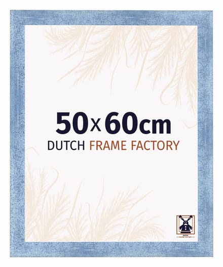 Fotolijst 50x60 cm - MDF - Helder Blauw Geveegd - Praag