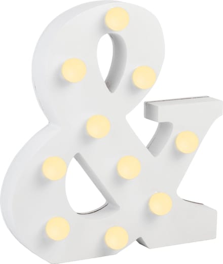 Verlichting | LED Letter | Vorm: & | Afmeting: 16x11cm
