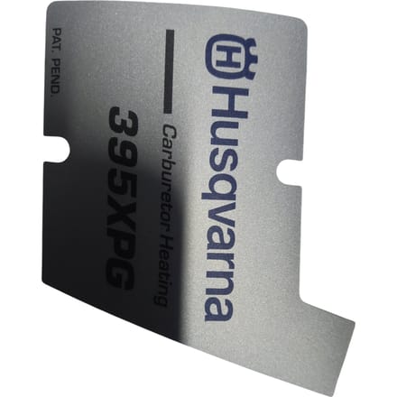 Husqvarna startkap sticker 395xpg