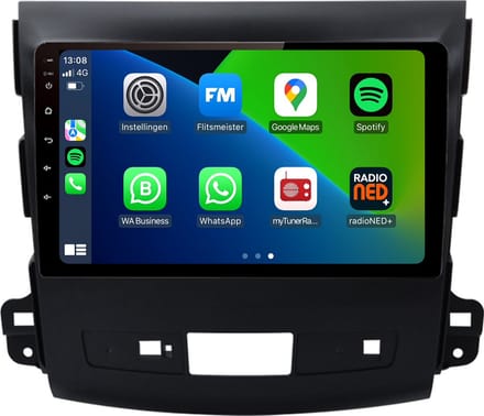 Carplay autoradio voor Mitsubishi Outlander | 2008 t/m 2012 | Android 13 | Draadloos Apple Carplay & Android Auto | 2GB + 32GB | 8-Core processor | Davilon | 2025 model | 2008 2009 2010 2011 2012 | Bluetooth & Wifi
