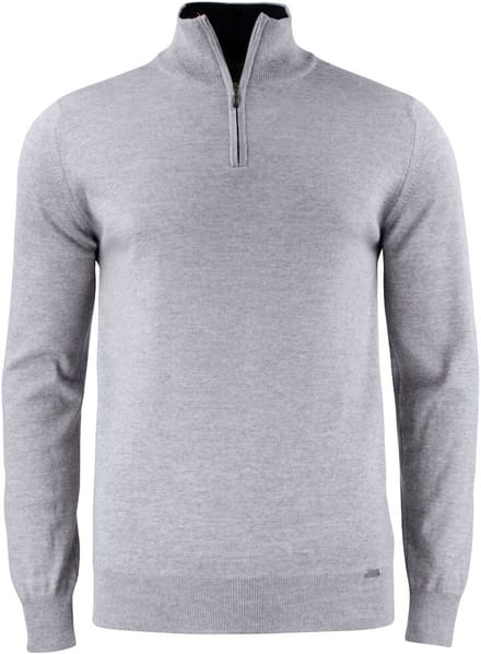 Cutter & Buck Everett HZ Sweater Heren 355420 - Grijs Melange - M