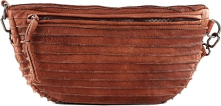 FREDsBRUDER Leren Gordeltas Riffel Beltbag Rustic Orange Terracotta