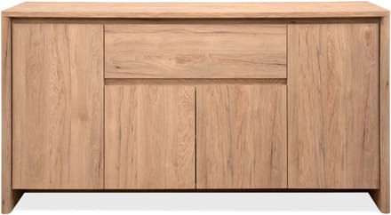 CALICOSY - Dressoir 4 deuren 1 lade houtlook L165 cm - SOREN