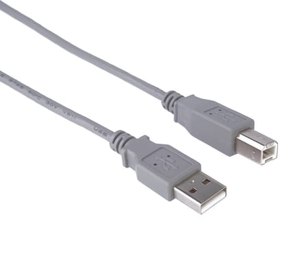 PremiumCord KU2AB3 - USB 2.0-kabel - USB-A naar USB-B - 3 meter - Grijs