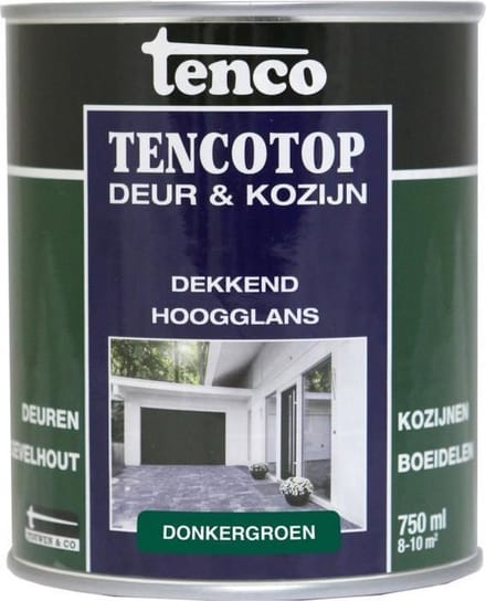Tenco tencotop deur & kozijn dekkend hoogglans donkergroen - 750 ml