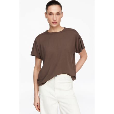 Comma  T-shirts Brown Talla: 46 | Camisetas de Seda Outlet | Mujer | Marrón