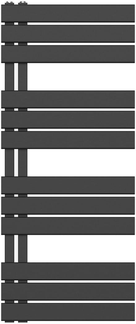 BELRAD Badkamer Radiator 1200x500mm Mat Zwart – Linkeraansluiting/Combi – 593W