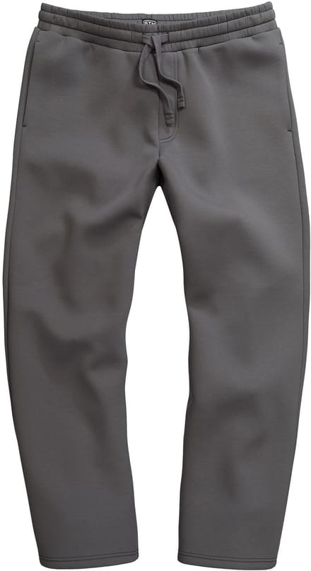 STHUGE - Heren - Sweatpants elastische tailleband baggy fit - Grafietgrijs - Maat 7XL
