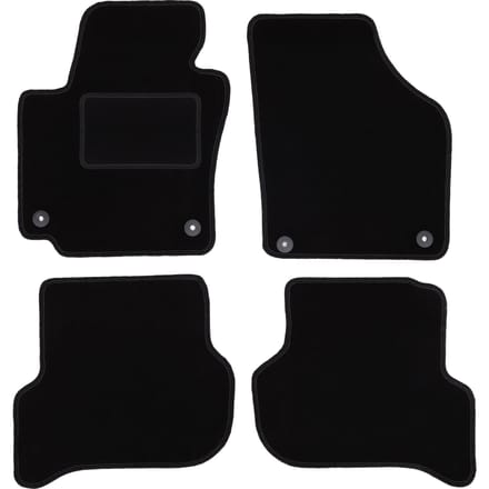 Zwarte veloursmatten voor: Volkswagen Golf Plus minivan (2005-2014)