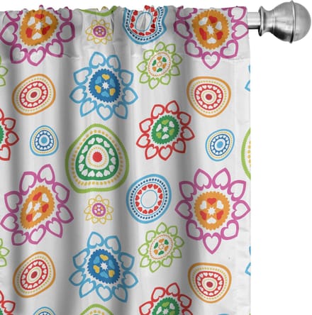 ABAKUHAUS Moderne Gordijnen – 2x75x245 cm – Microvezel – Meerkleurig