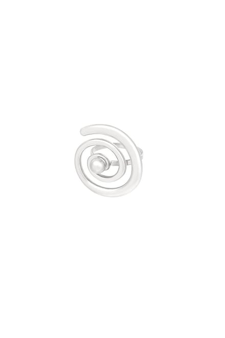 Bijoutheek Ring (Sieraad) Spiral Dot One Size Zilver