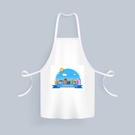 Akyol - curacao Keukenschort - Wereld - vakantie - antillen - 82 bij 71 cm