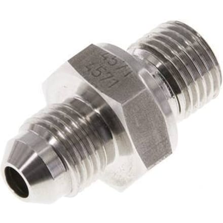 JIC  Dubbele Nippel G1/4'' X UNF 1/2''-20 RVS FKM 275bar