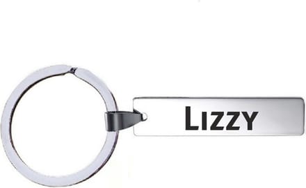 Sleutelhanger Met Naam - Lizzy - RVS