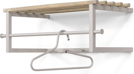 Spinder Design kapstok Marco - Silky Taupe / Eiken - 5 haken - Staal