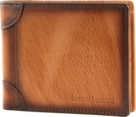 bruno banani Leren Portemonnee Wallet Cognac Bruine