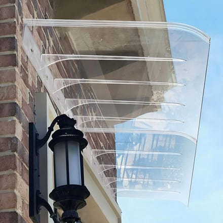 Deurluifel - Regenkap Veranda - Entree Beschermen - Onzichtbaar Ontwerp - 40 x 150 cm - Transparant