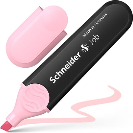 Schneider markeerstift - tekstmarker - Job pastel - roze - 1 stuks - S-1529
