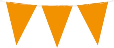 Paperdreams - Vlaggenlijn oranje - 10 meter