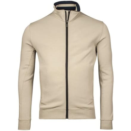 Baileys Vest Uni Color Sweat Cardigan Zip Misty Green / male
