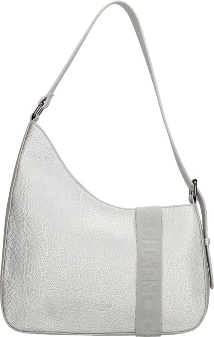 Charm London Montmartre Schoudertas -Trendy Asymmetrisch Model - Zilver
