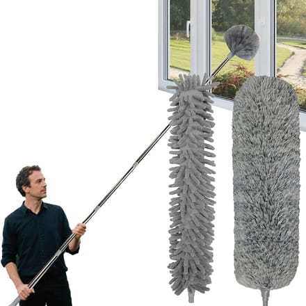 CLVP® Telescopische Plumeau - Ragebol – Uitschuifbaar - Grijs