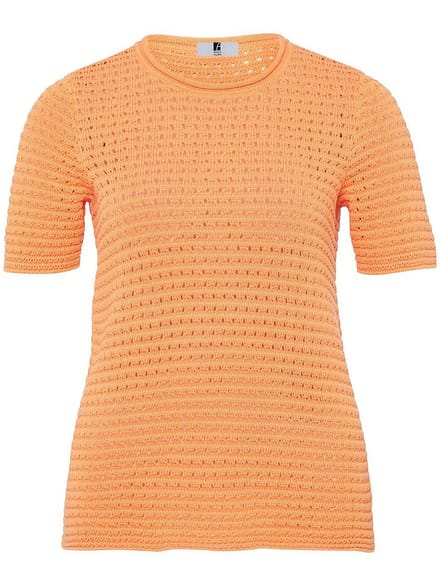 Trui ronde hals Van Anna Aura oranje