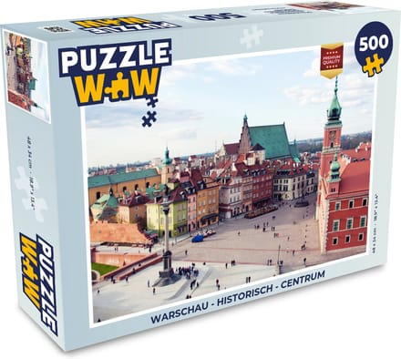 Puzzel Warschau - Historisch - Centrum - Legpuzzel - Puzzel 500 stukjes