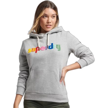 Dames sweatshirt met geborduurde capuchon Superdry