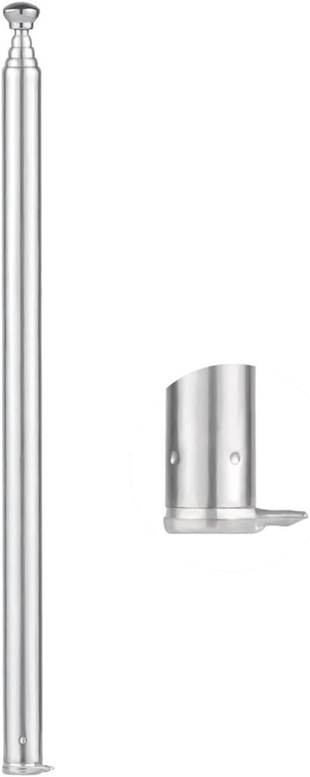 Telescopische Antenne - Uitschuifbare Antenne - Elektrische Deur Bediening - 5 Secties - 23.9 cm Uitgeklapt - Zilver